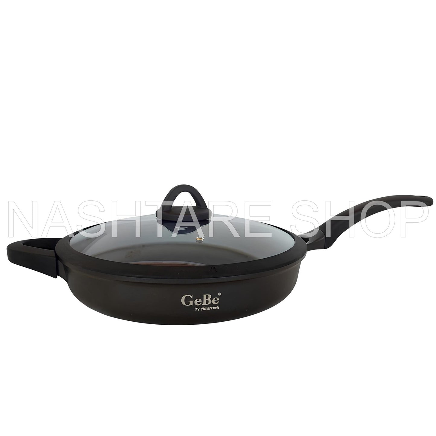 VENUS Dual Handles Fry Pan with Lid | مقلاة كبيرة بغطاء ومقبضين