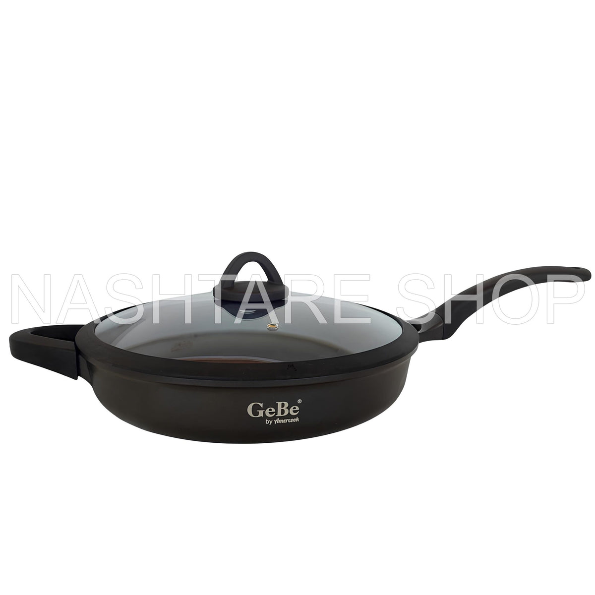 VENUS Dual Handles Fry Pan with Lid | مقلاة كبيرة بغطاء ومقبضين