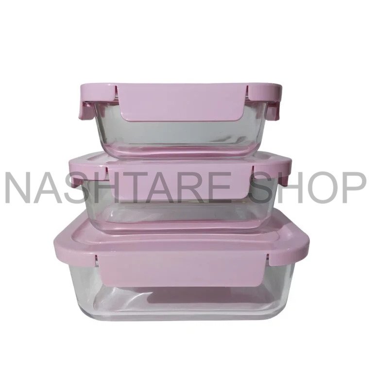 Airtight Glass Food Storage Set | علب زجاجية لحفظ الطعام