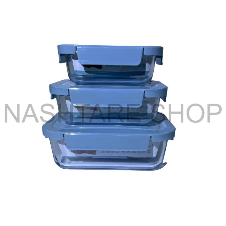 Airtight Glass Food Storage Set | علب زجاجية لحفظ الطعام