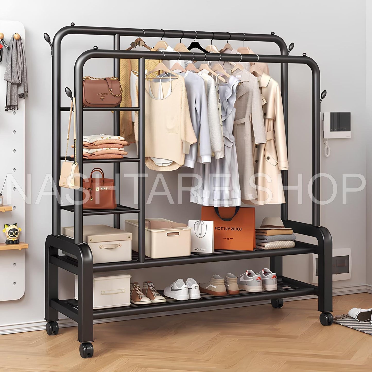 Standing Coat Rack Room | حامل ملابس