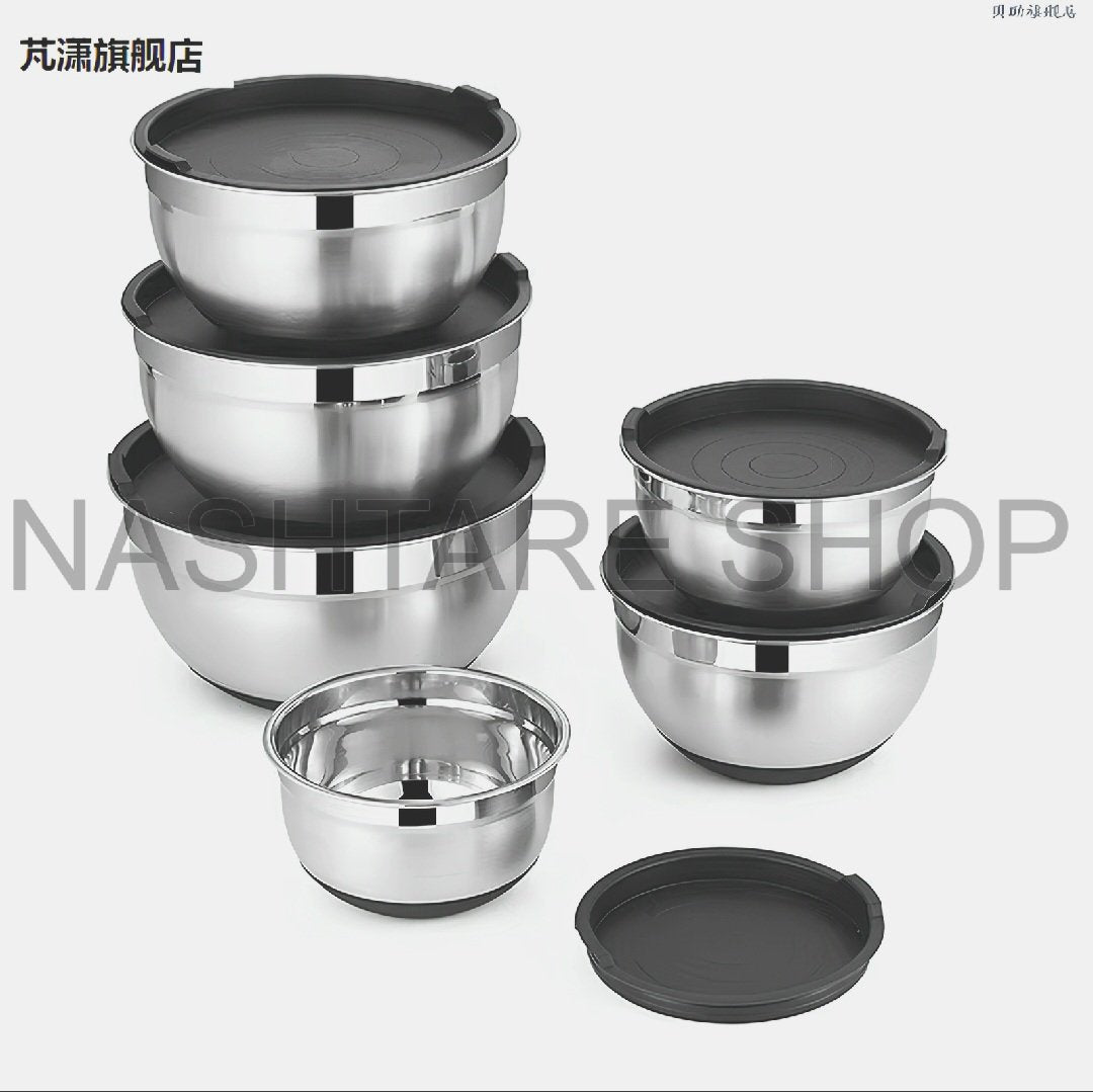 Stainless Salad Bowls | طقم أوعية