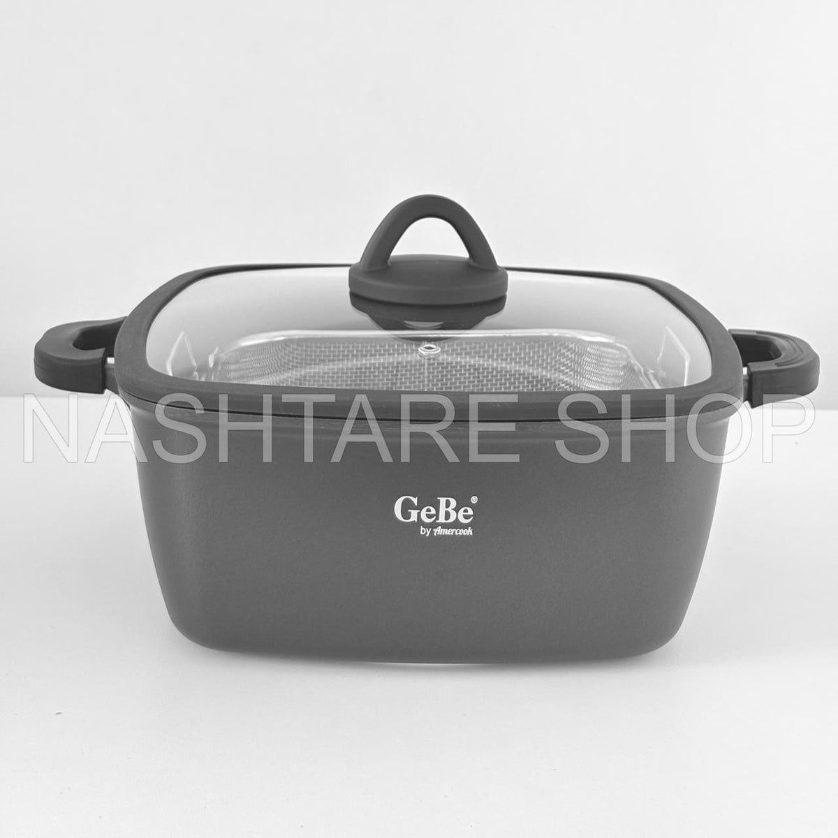 Square Fry Pot with Strainer | طنجرة مع مصفاة