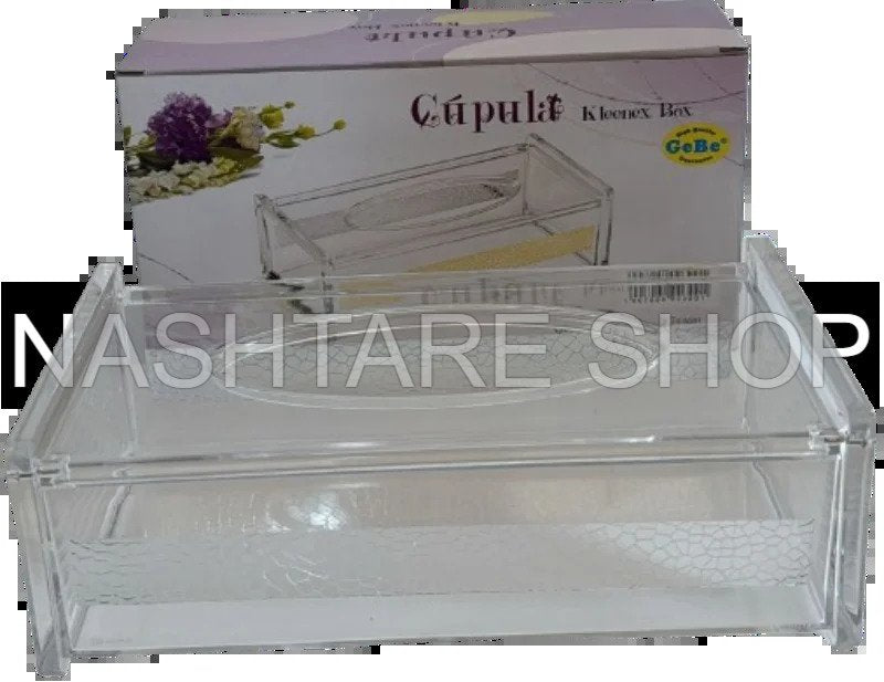 Acrylic Clear Tissue Box | علبة مناديل شفافة