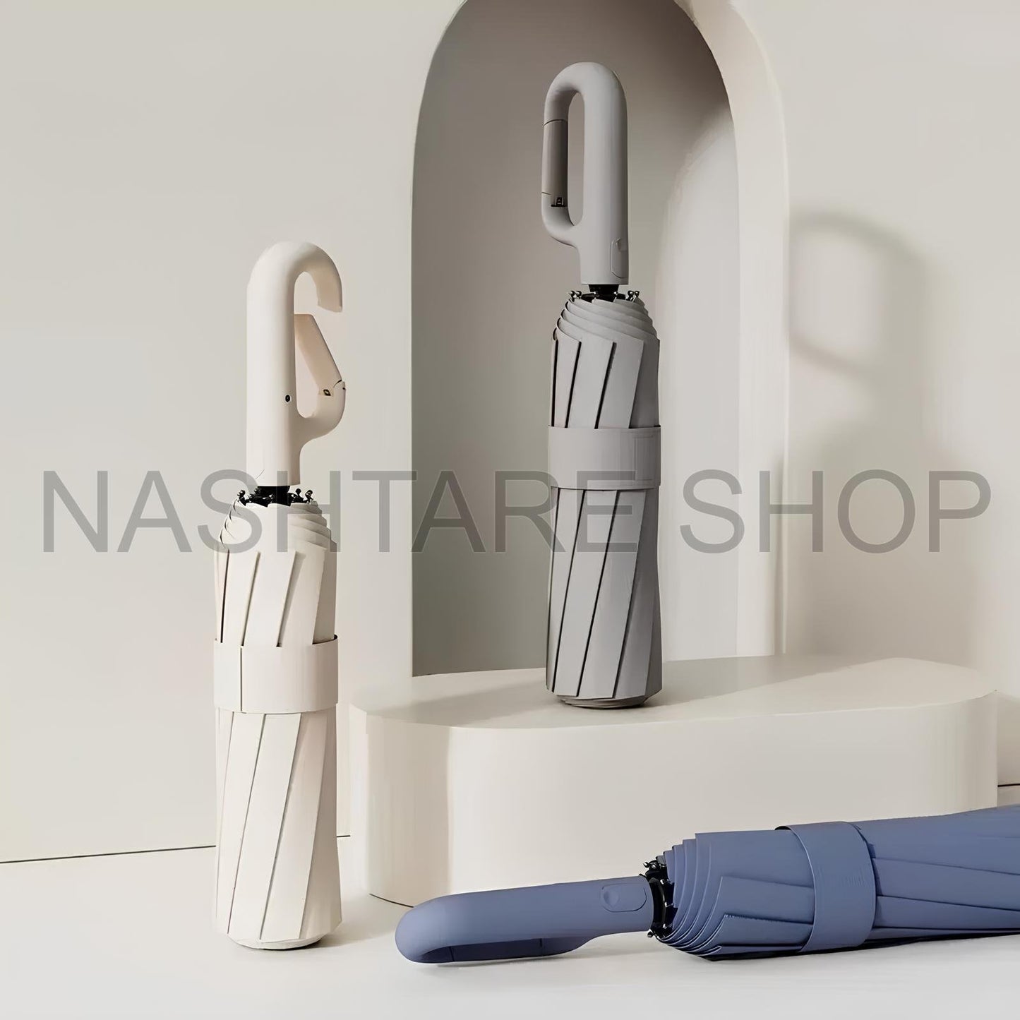 Automatic Hanging Hook Umbrella - شمسية مع مسكة تعليقة