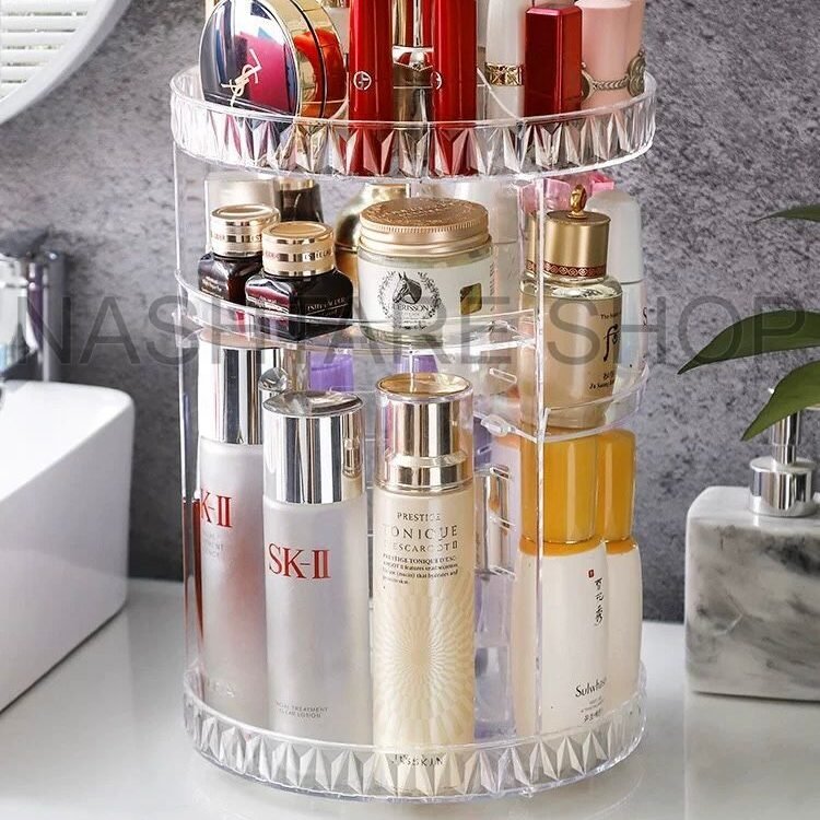 360° Rotating Make Up Organizer Box | منظم مكياج دوار