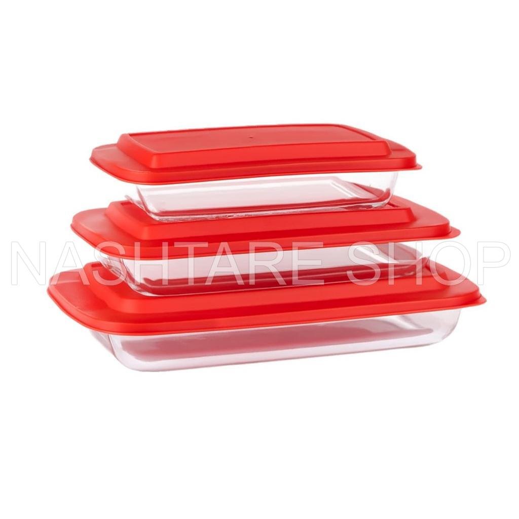 Glass Cookware Set with Lids | أواني زجاجية على مع أغطية