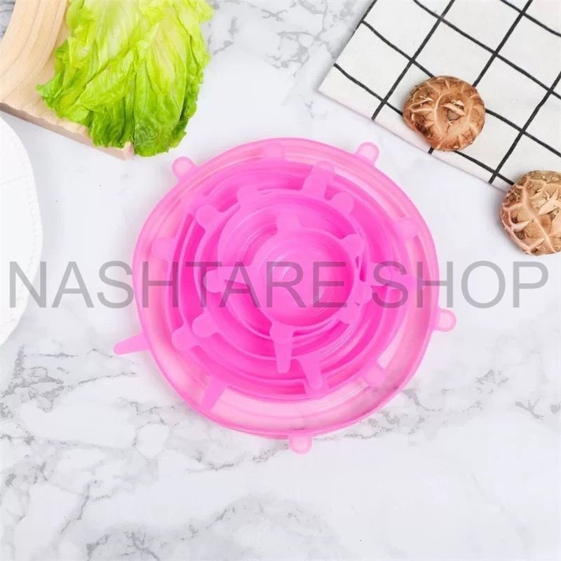 18-Piece Silicone Colorful Stretch Lids | ١٨ أغطية سيليكون مرنة ملونة قطعة