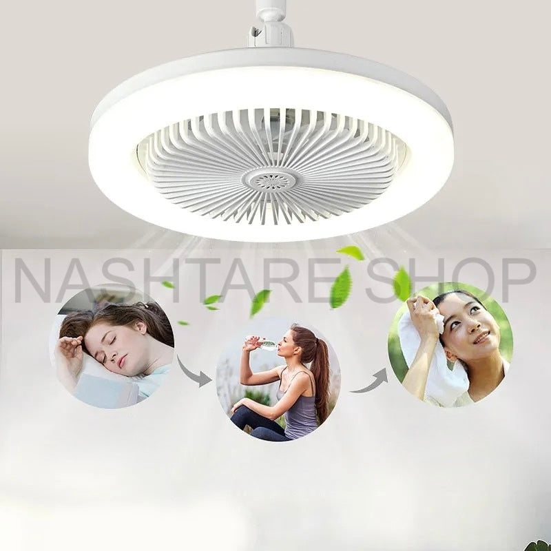 30W LED Ceiling Fanlight with Remote | مروحة سقف 30 واط مع إضاءة
