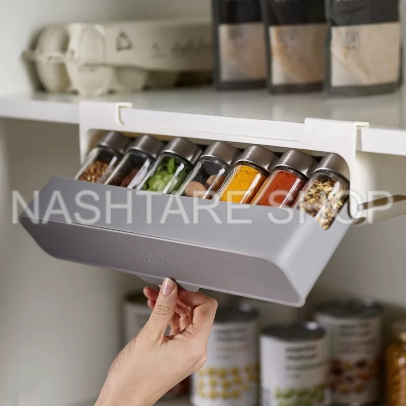 Self-Adhesive Hidden Spice Rack | رف توابل مخفي لاصق ذاتيًا