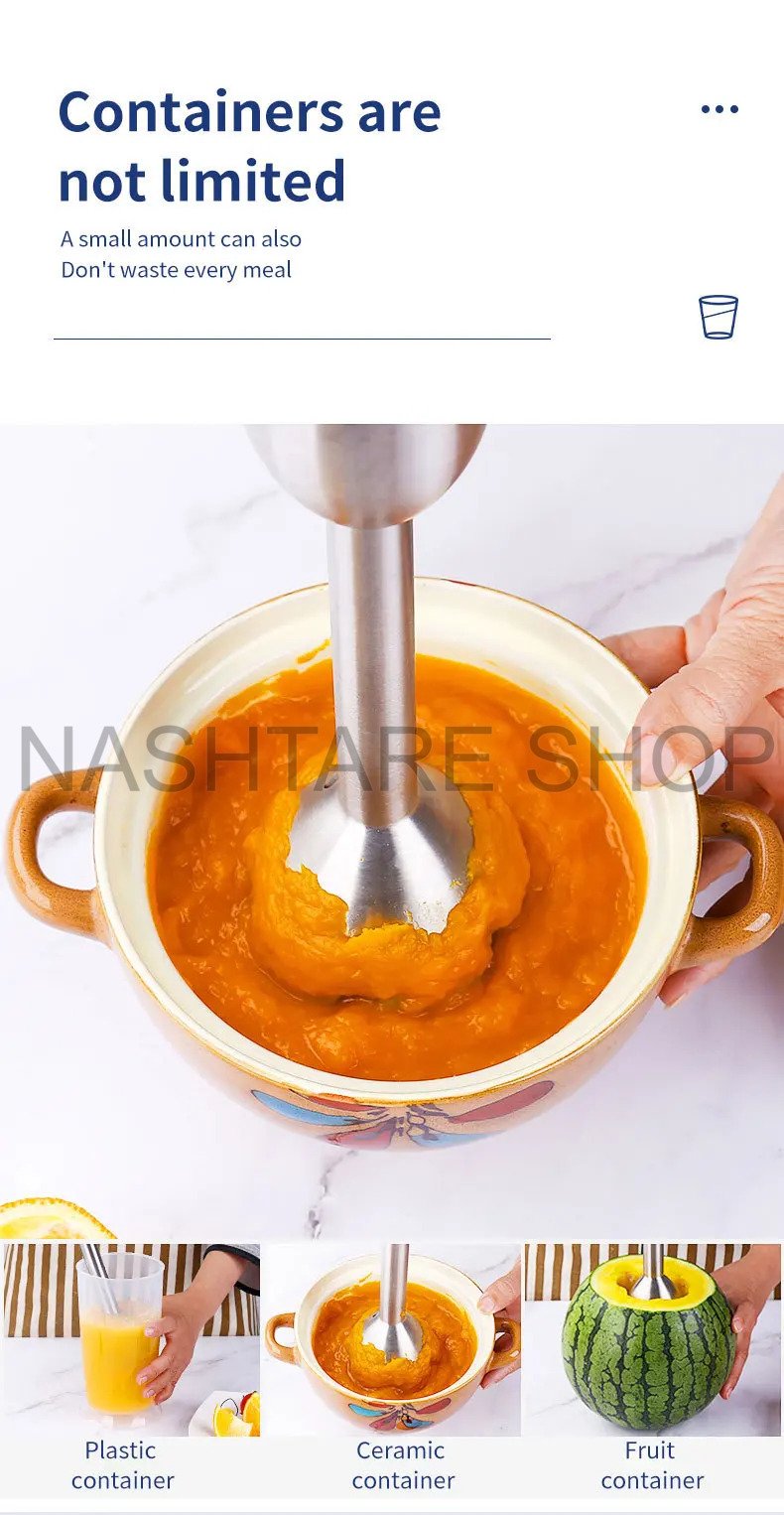 2 Speeds Stainless Steel Hand Mixer | خلاط يدوي