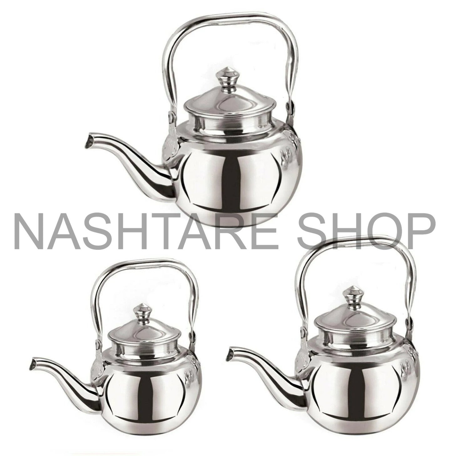GEBE 3Pcs Teapot Set | مجموعة أباريق الشاي