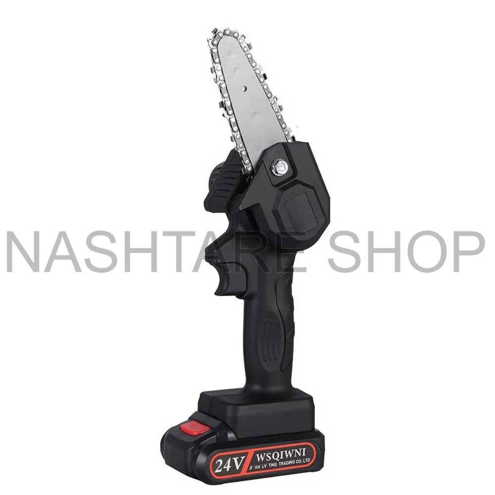 Rechargeable Mini Electric Chainsaw – 6 Inch | منشار كهربائي صغير قابل للشحن