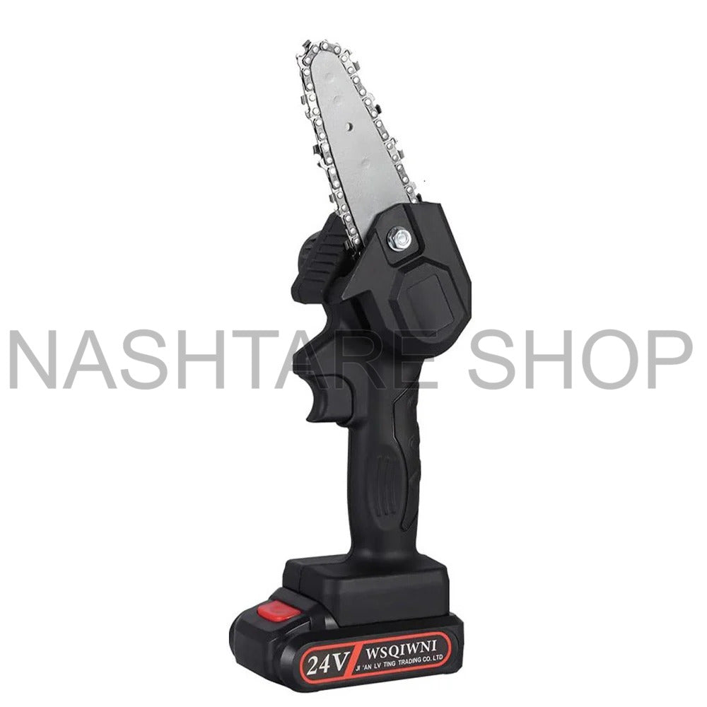 Rechargeable Mini Electric Chainsaw – 6 Inch | منشار كهربائي صغير قابل للشحن