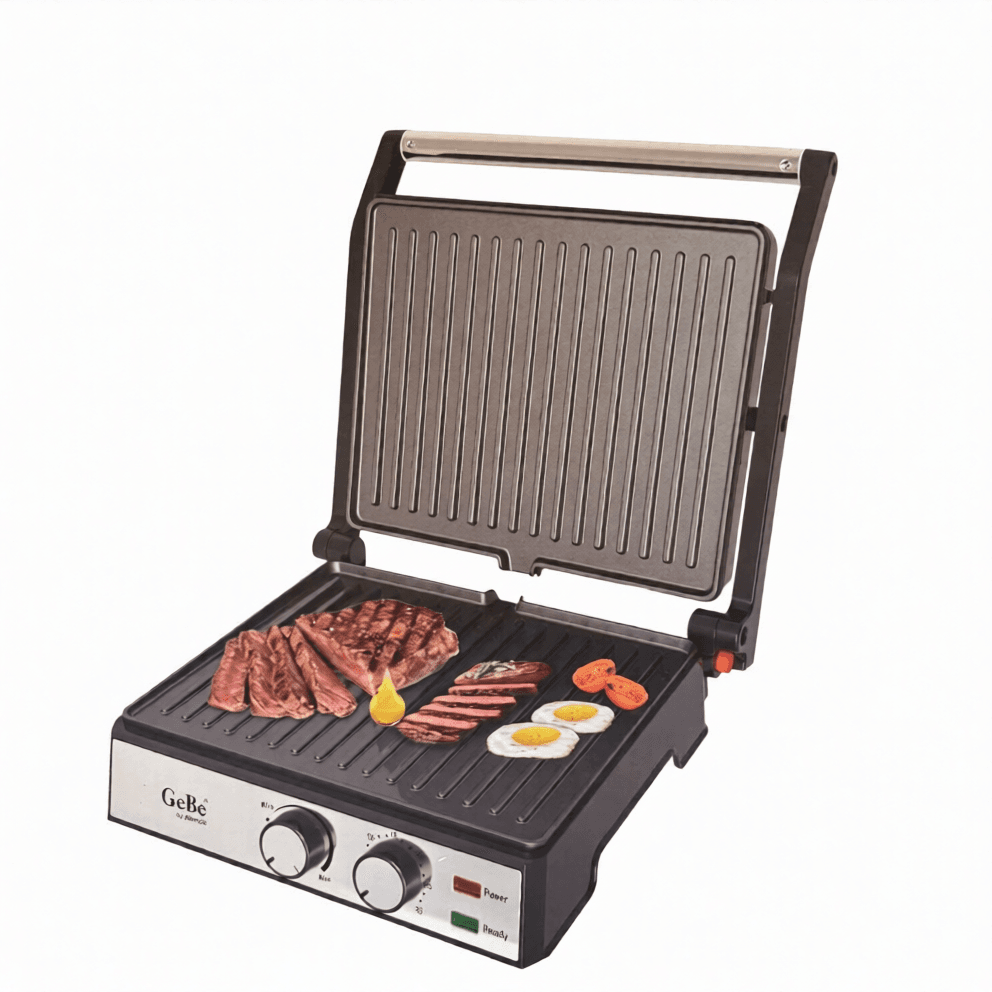 Gebe 2000W Multi-Function Electric Contact Grill | شواية كهربائية متعددة الوظائف 2000 واط