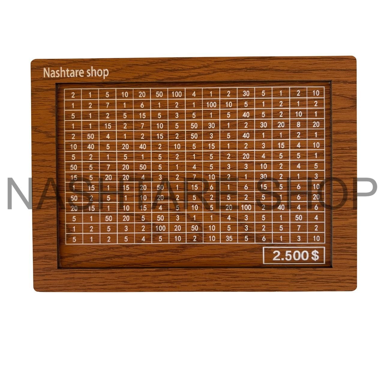 wooden Savings Challenge Box with Marker | قجة خشبية
