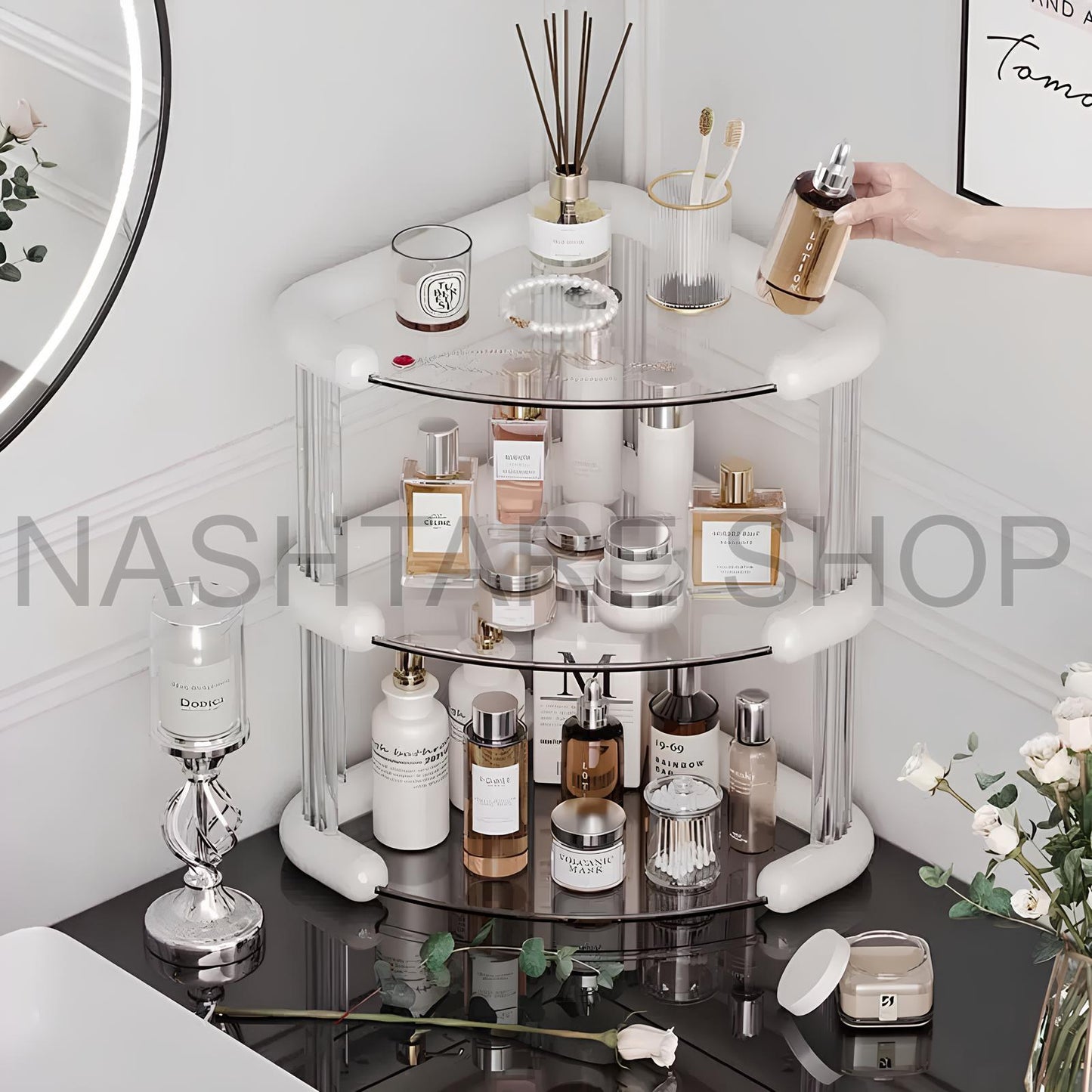 Multi-Function Plastic Corner Organizer | منظم زاوية بلاستيكي متعدد الوظائف