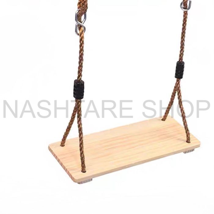 Wooden Outdoor Swing Chair for Kids | أرجوحة خشبية خارجية للأطفال