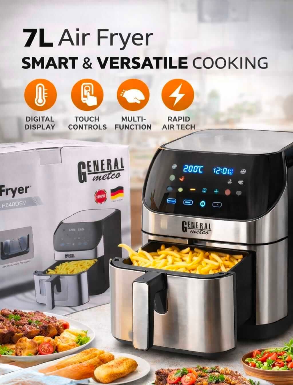 Air fryer General Metco | قلاية هوائية