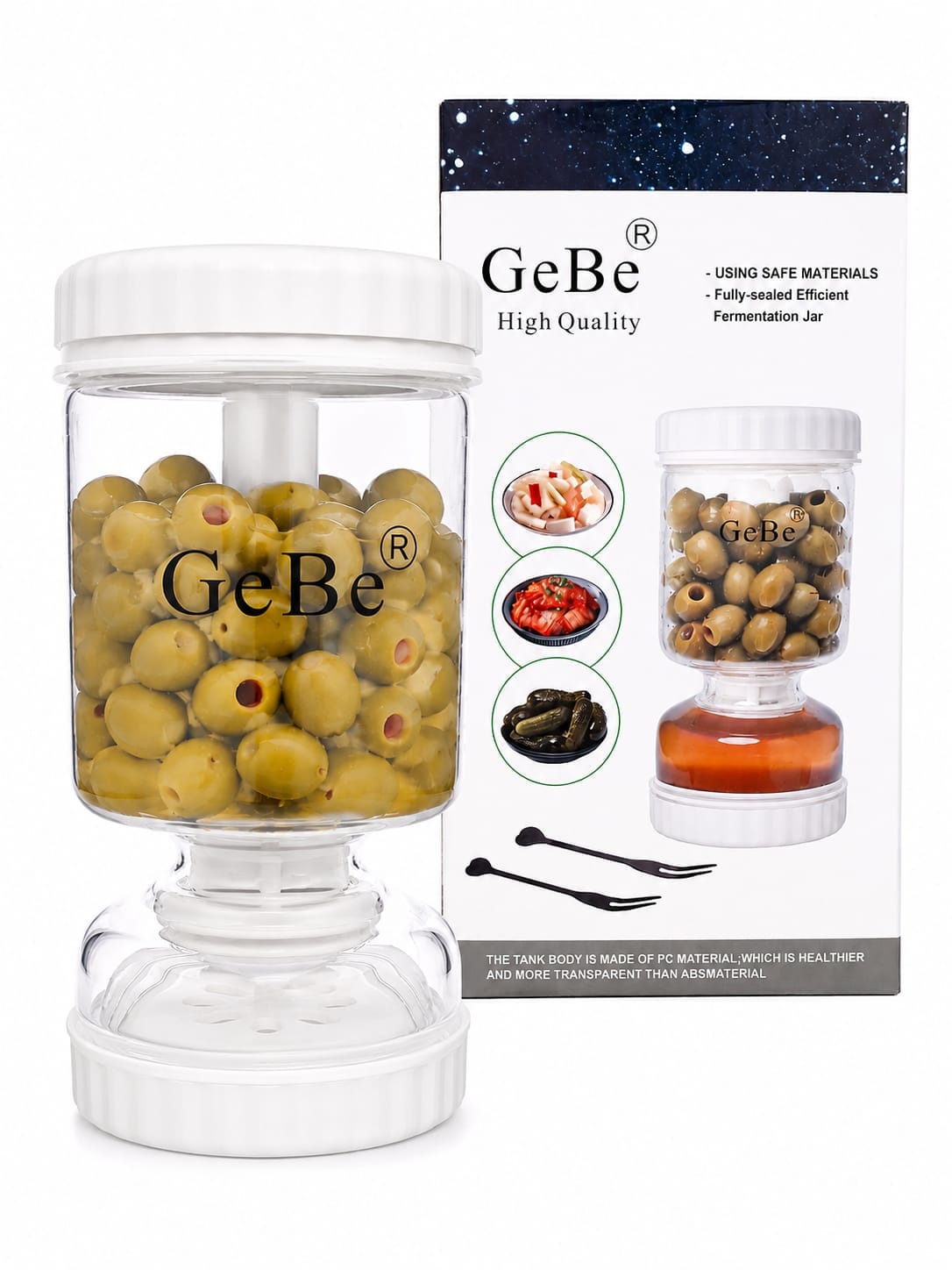 GEBE Dry & Wet Pickle Jar | جرة لحفظ المخللات