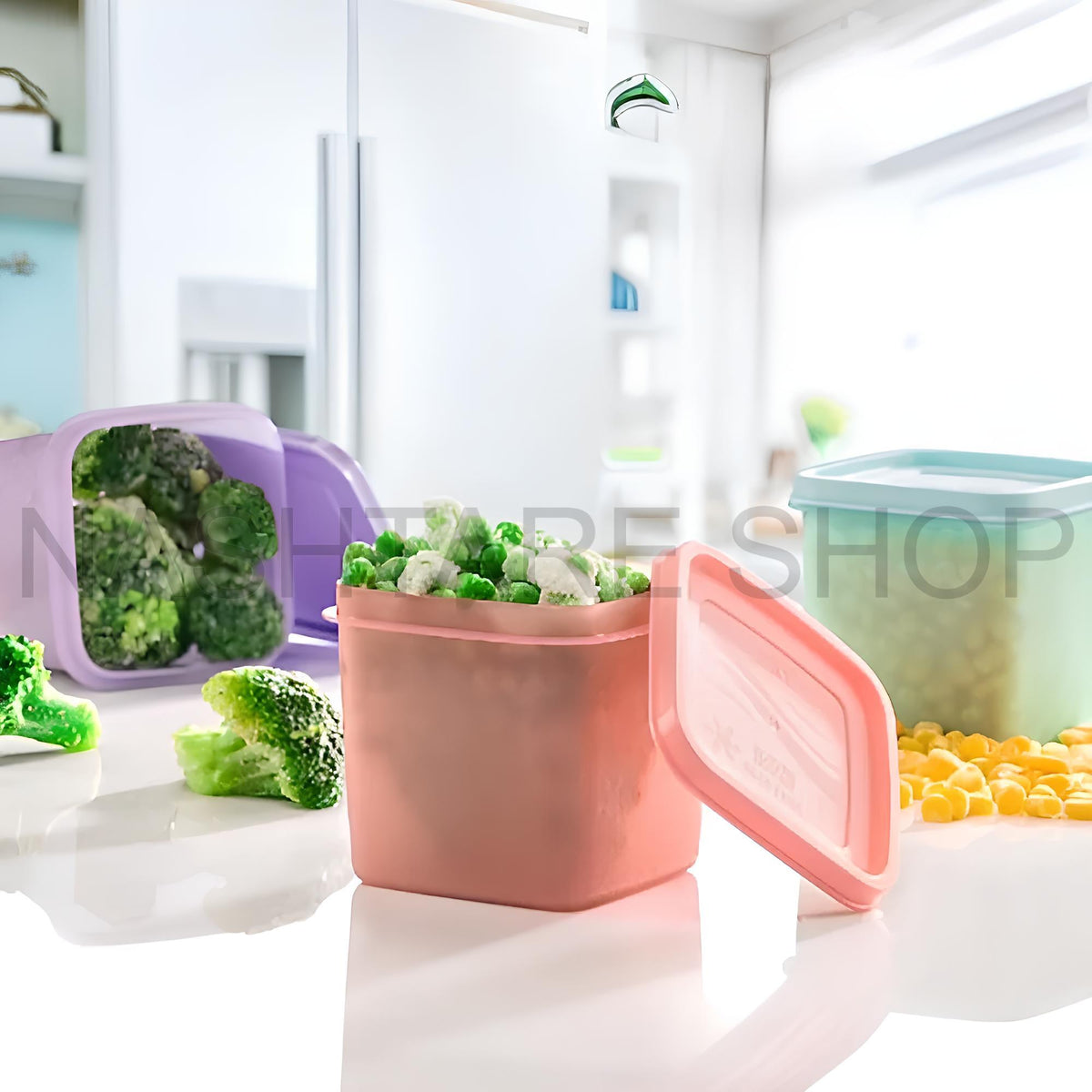 Anti-Frost 6 pcs Tupperware Set | طقم علب طعام مقاوم للتجمد