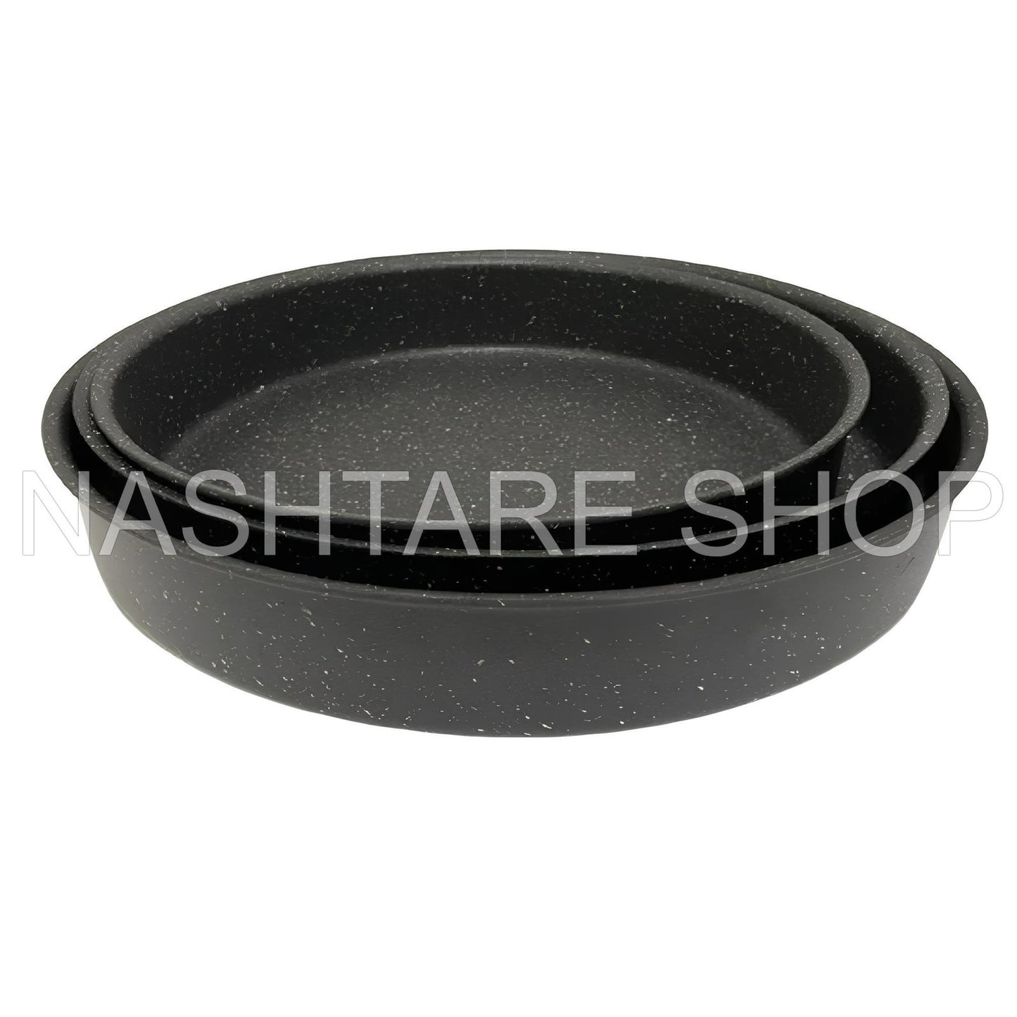GEBE granite 3PCS Round Pans | طقم 3 صواني دائرية