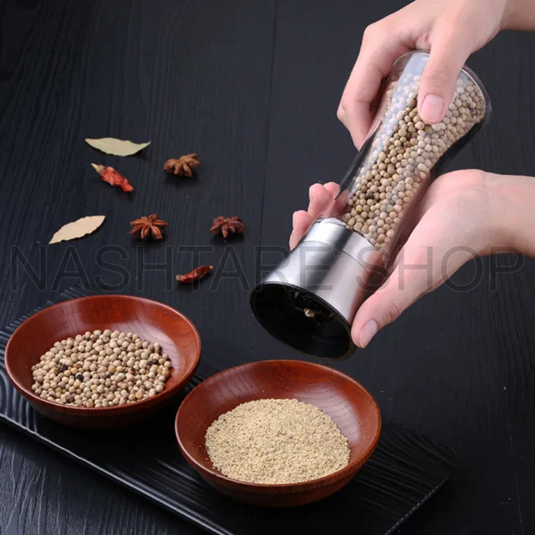 Glass Salt & Pepper Grinder | مطحنة ملح وفلفل زجاجية