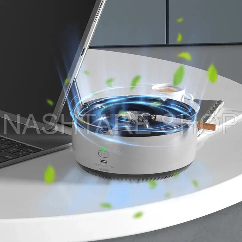 Smart Extinguishing Smokeless Ashtray | منفضة ذكية دون دخان