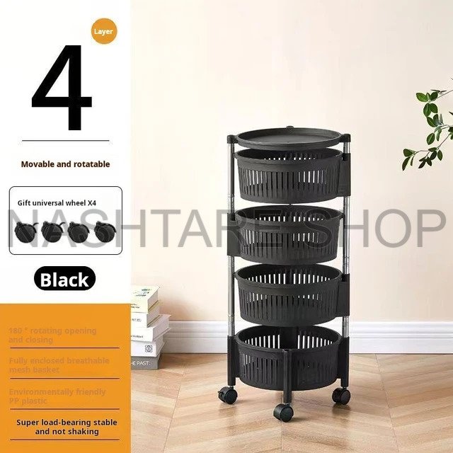 Rotatable Rack For Kitchen & Bathroom | رف دوار للمطبخ والحمام