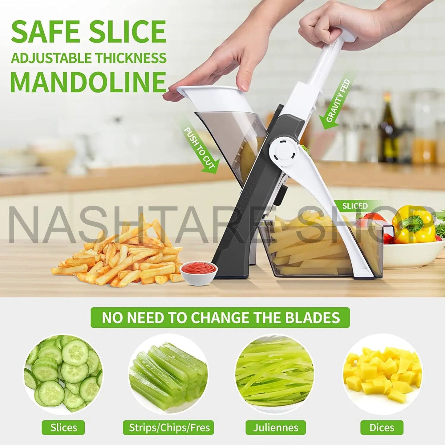 5 In 1 Manual Vegetable Cutter | قطاعة خضار يدوية