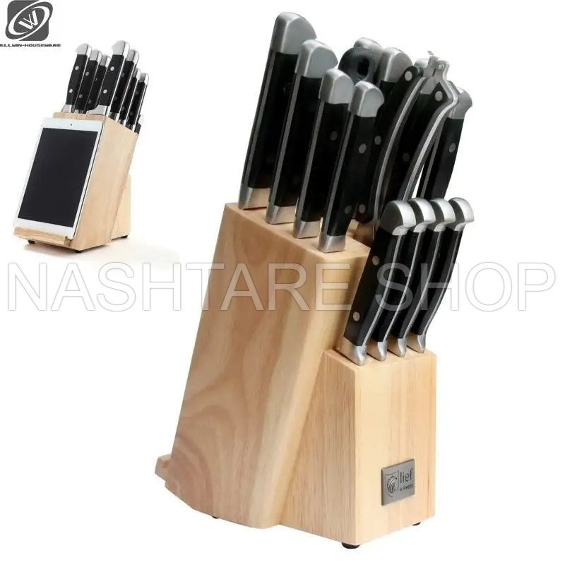 Dorsch Knife Sets With Block 14 PCS | طقم سكاكين دورش 14 قطعة مع حامل