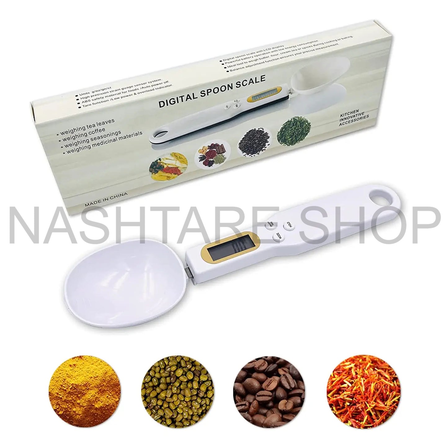500g/0.1g Kitchen Measuring Spoon | ملعقة قياس وزن رقمية