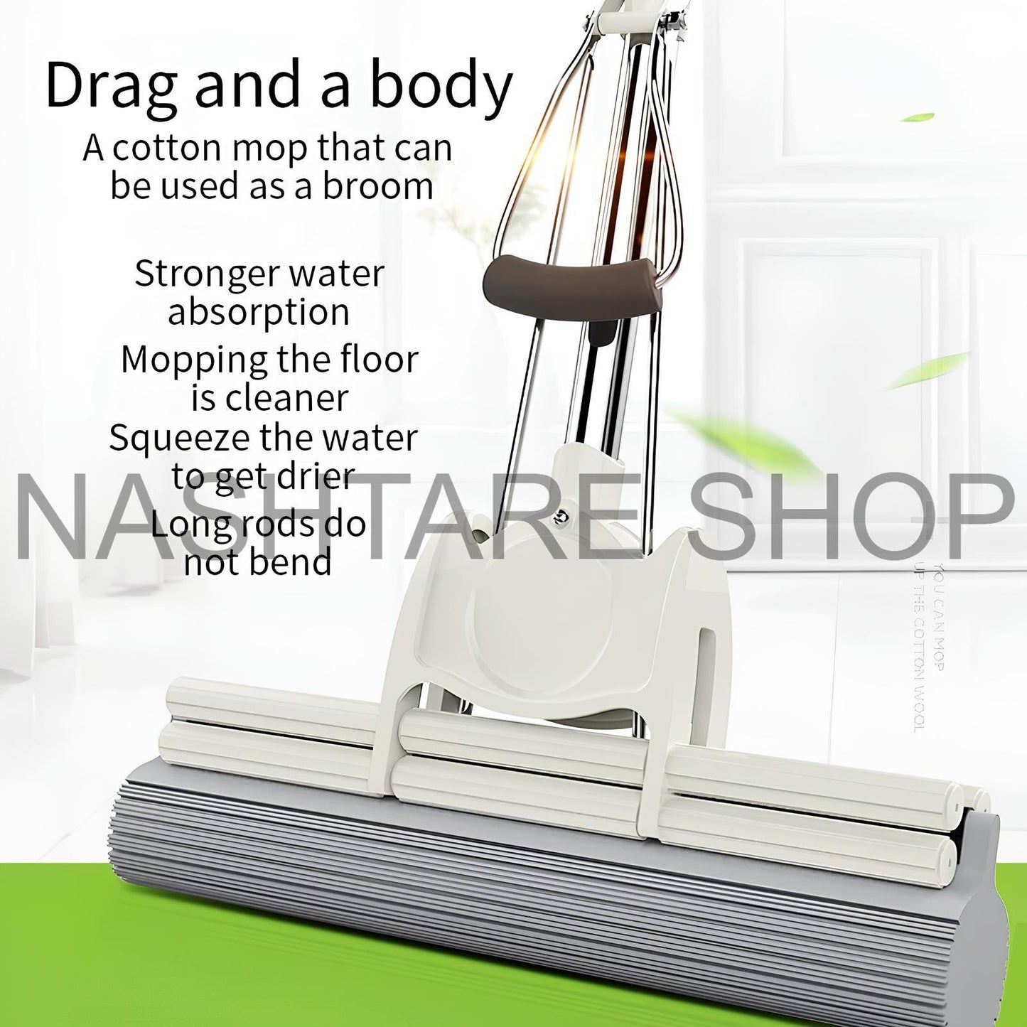 Multifunctional Rubber Cotton Mop | ممسحة قطنية
