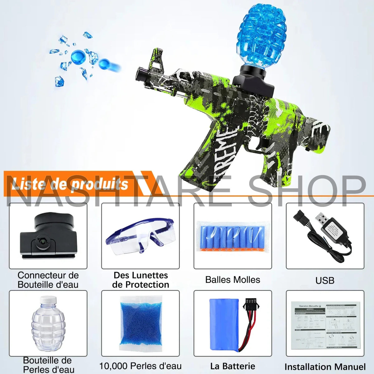AK47 MP5 Gel Ball Ball Pistol