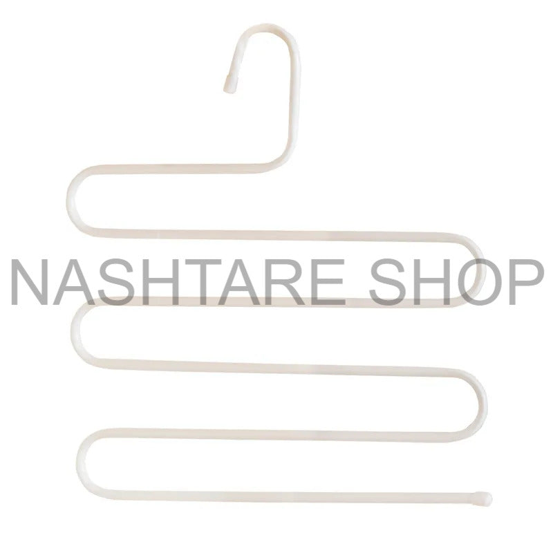 Space Saving Pants Hanger Set 2pcs | علاقة ملابس متعددة الطبقات