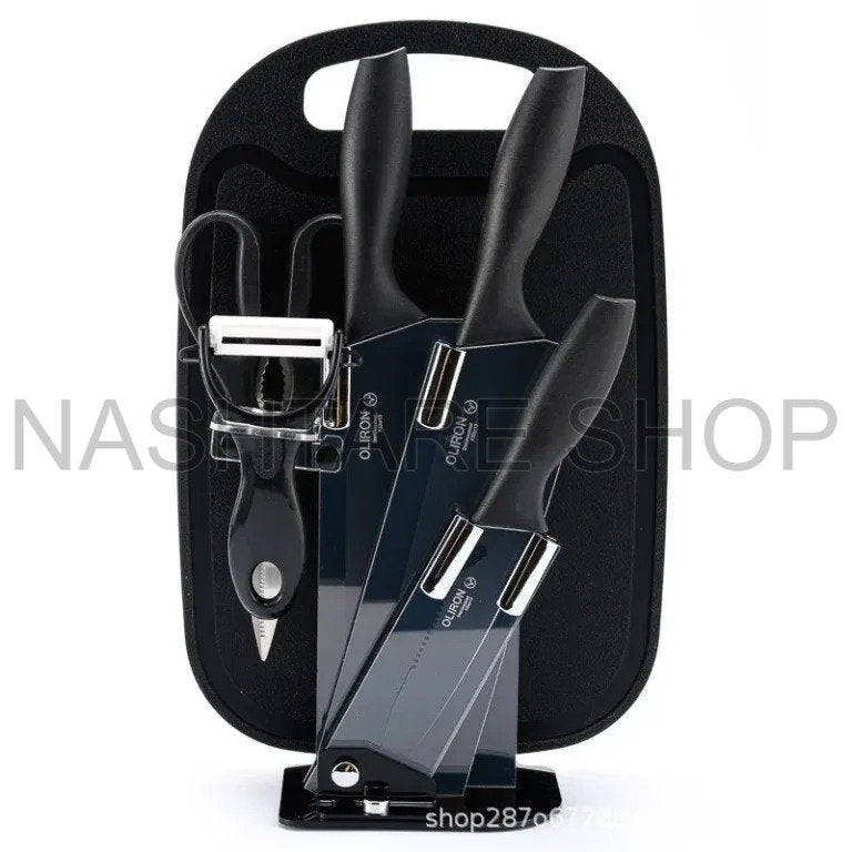 Poenscae 7-Piece Knife Set with Scissors | طقم سكاكين 7 قطع مع مقص