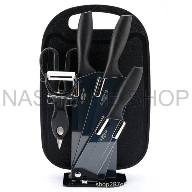 Poenscae 7-Piece Knife Set with Scissors | طقم سكاكين 7 قطع مع مقص