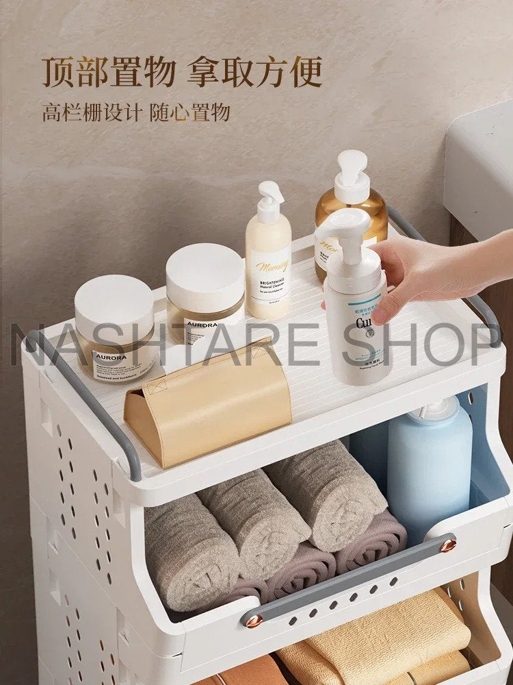 Bathroom, Kitchen, Living Room storage shelves
