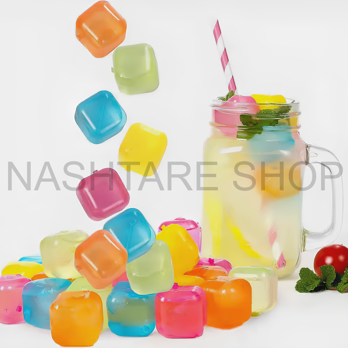 16Pcs Set Reusable Ice Cube | مكعب ثلج قابل لإعادة الاستخدام