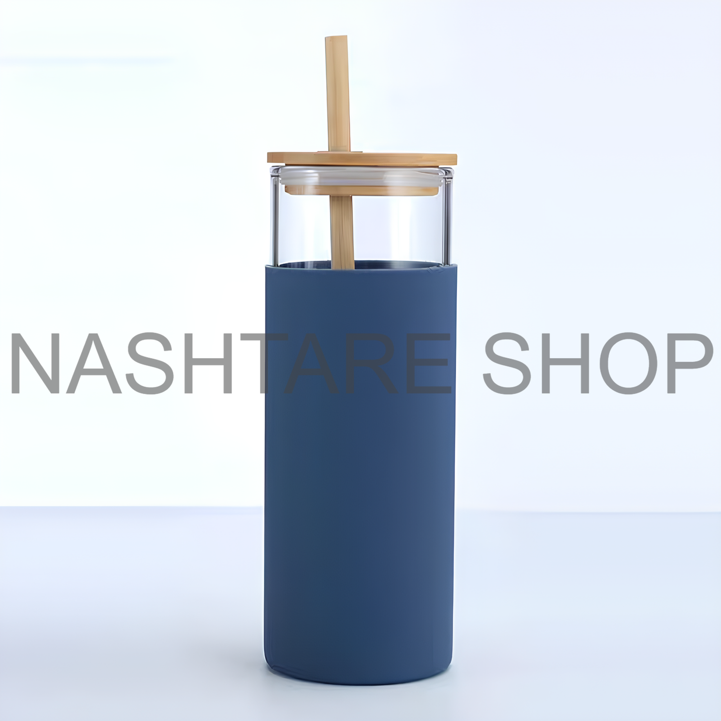 Insulated Glass Cup | كوب زجاجي بغطاء خشبي