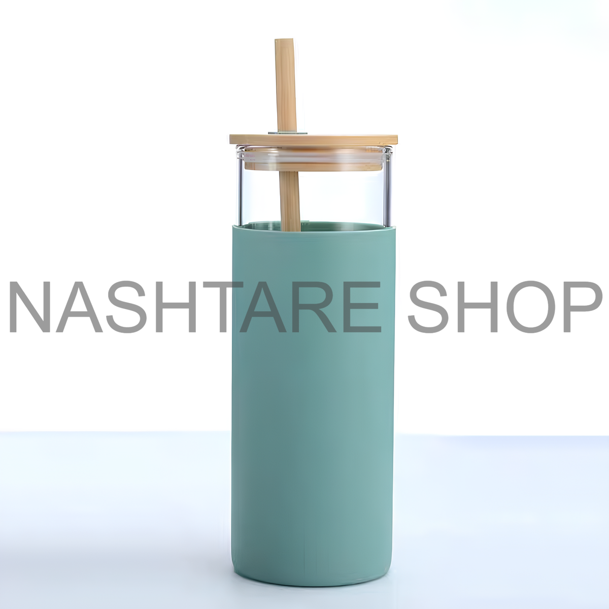 Insulated Glass Cup | كوب زجاجي بغطاء خشبي