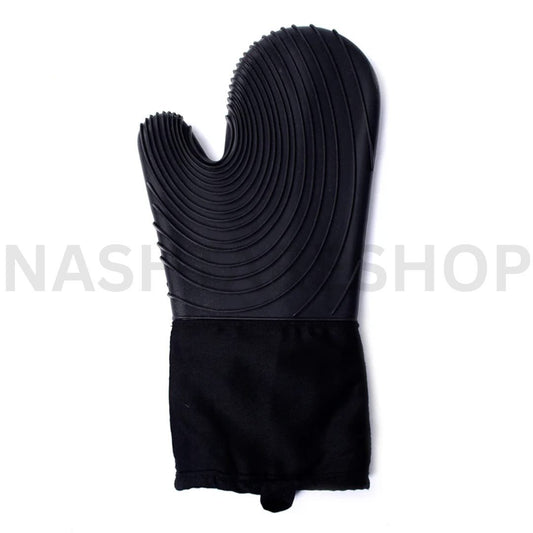 Silicone Oven Mitts with Cotton Lining | قفازات فرن سيليكون مقاومة للحرارة غير قابلة للانزلاق