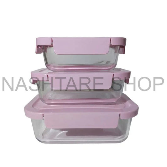 Airtight Glass Food Storage Set | علب زجاجية لحفظ الطعام