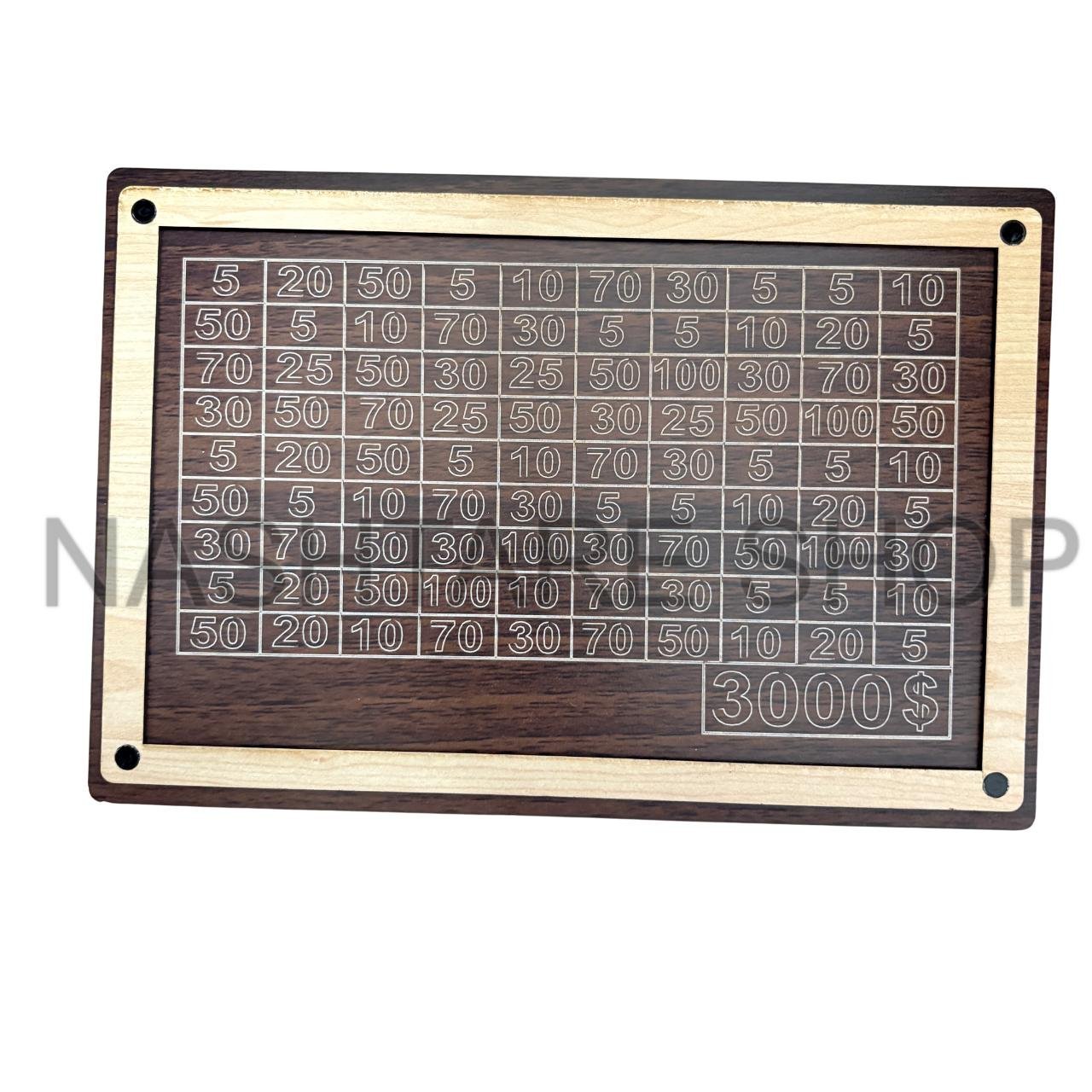 wooden Savings Challenge Box | قجة خشبية