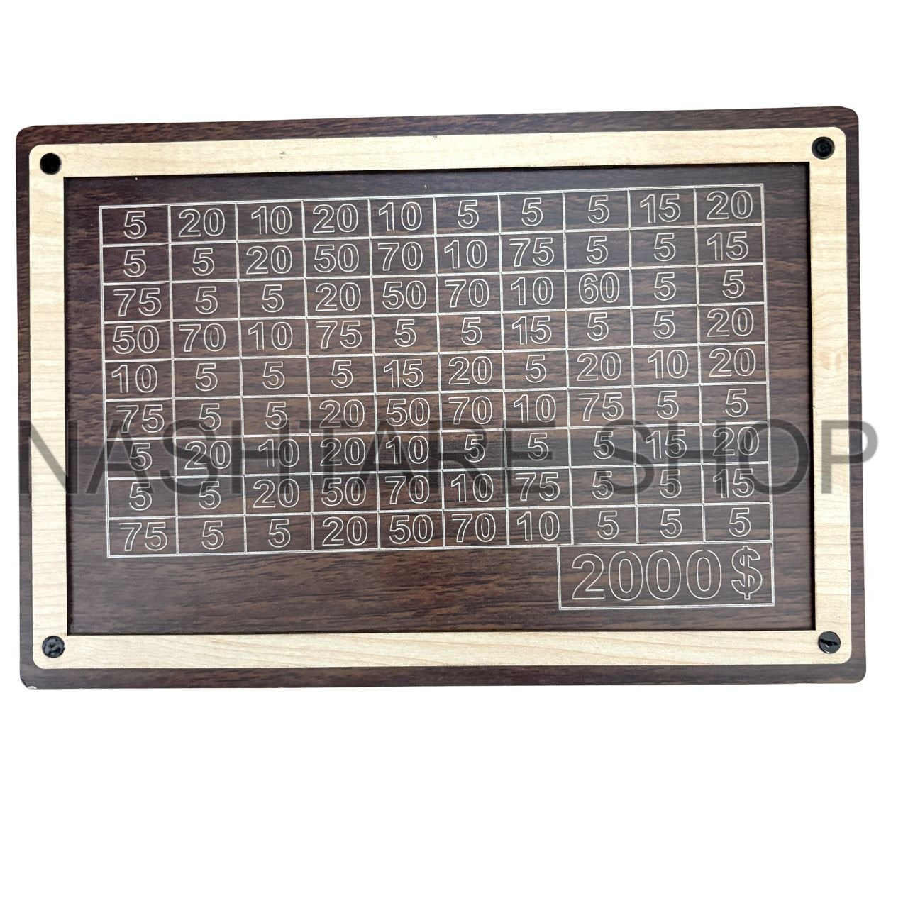 wooden Savings Challenge Box | قجة خشبية