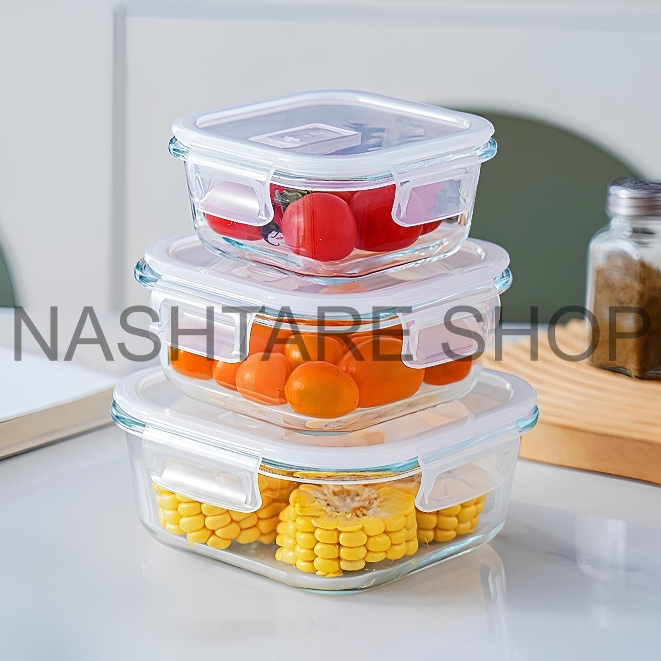 Kitchen Glass Food Containers | علب زجاجية للمطبخ