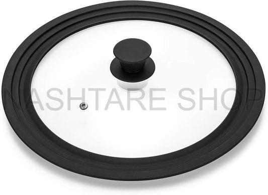 Multi Functional Stepped Silicone Glass Pot Cover | غطاء قدر زجاجي سيليكون متعدد الوظائف