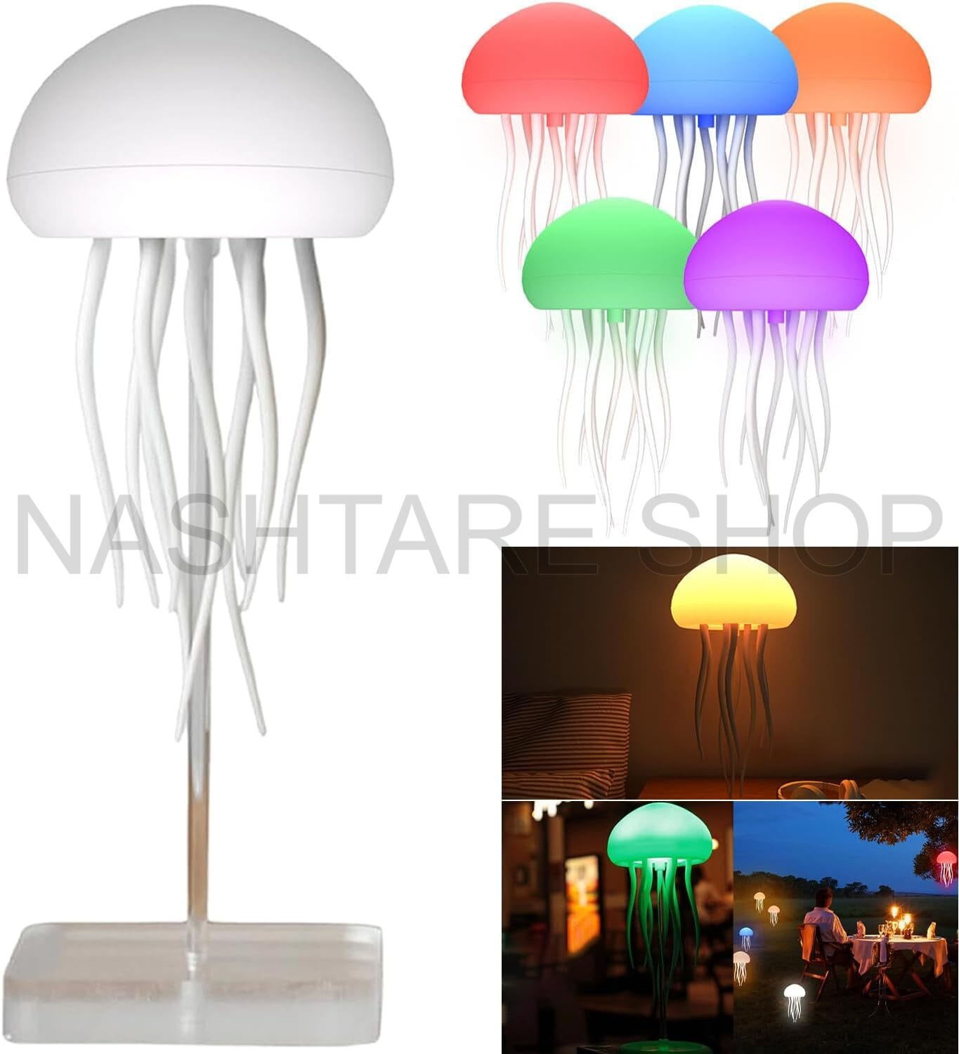 Rechargable Cute RGB Jellyfish | قنديل بحر قابل لإعادة الشحن
