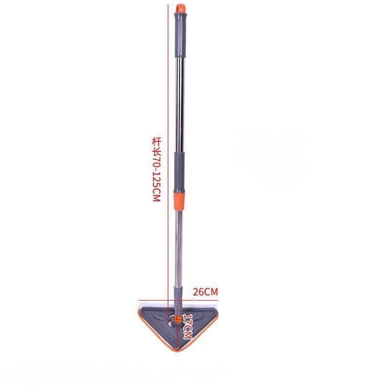 Triangular Microfiber Pad with Silicone Mop | ممسحة مثلثة من  القماش مع سيليكون