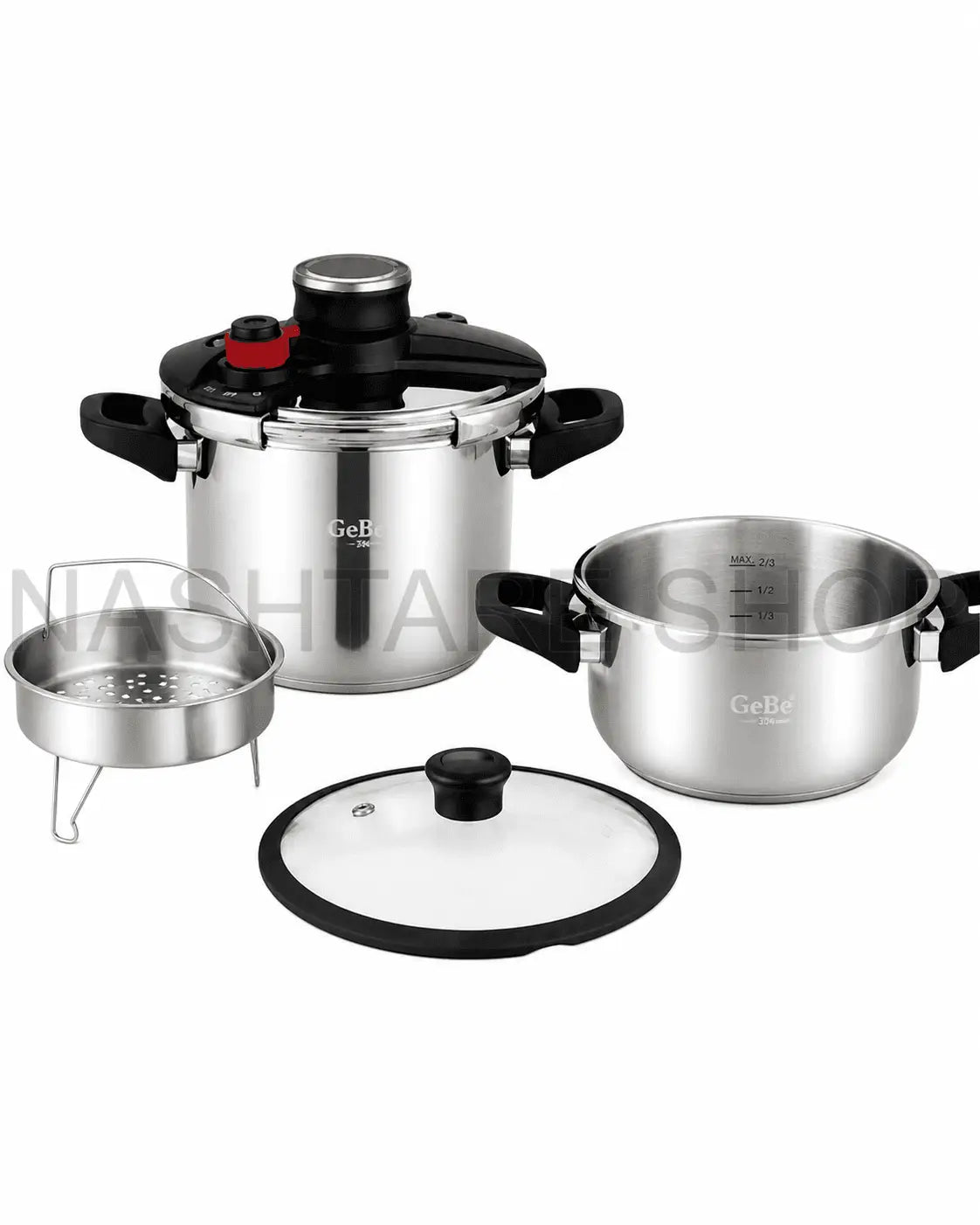 GEBE 5PCS Pressure Cooker | 5 قطع قدر ضغط